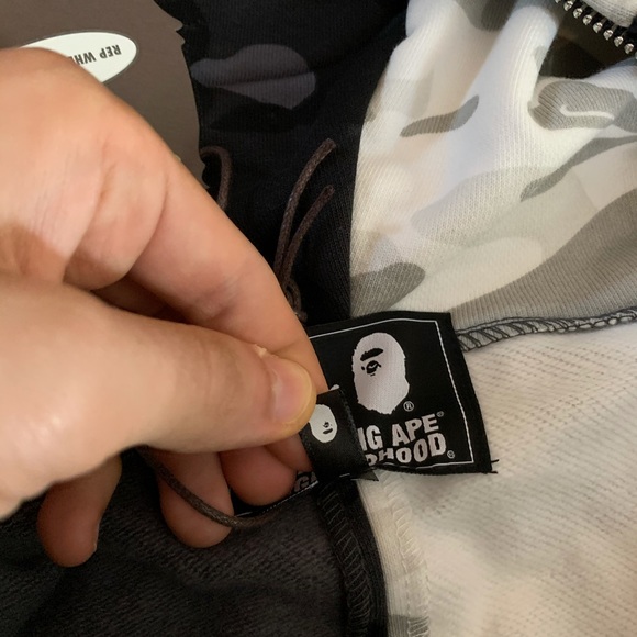 Bape A Bathing Ape X NBHD Shark Split Color Hoodie - Picture 4 of 8